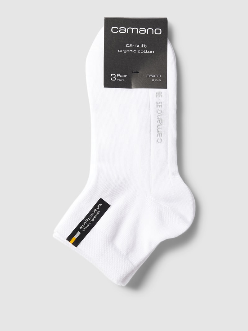 Socken mit Stretch-Anteil im 3er-Pack in weiß