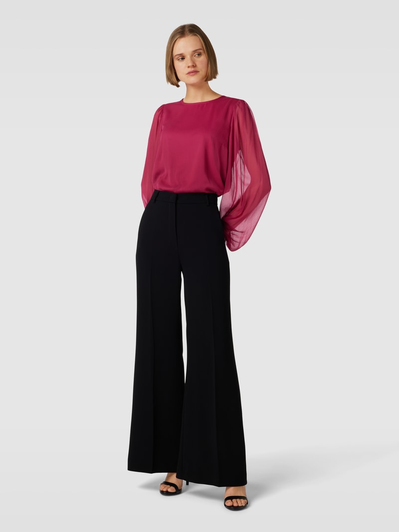Bluse mit Strukturmuster Modell 'FALIA' in bordeaux rot
