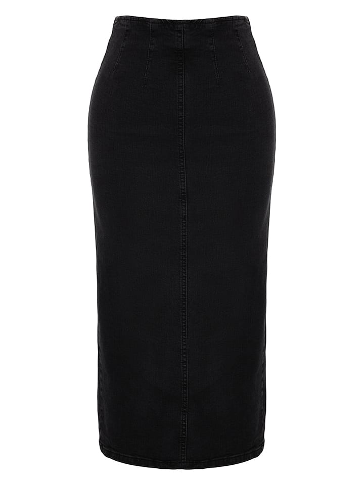 trendyol Jeansrock in Schwarz günstig kaufen