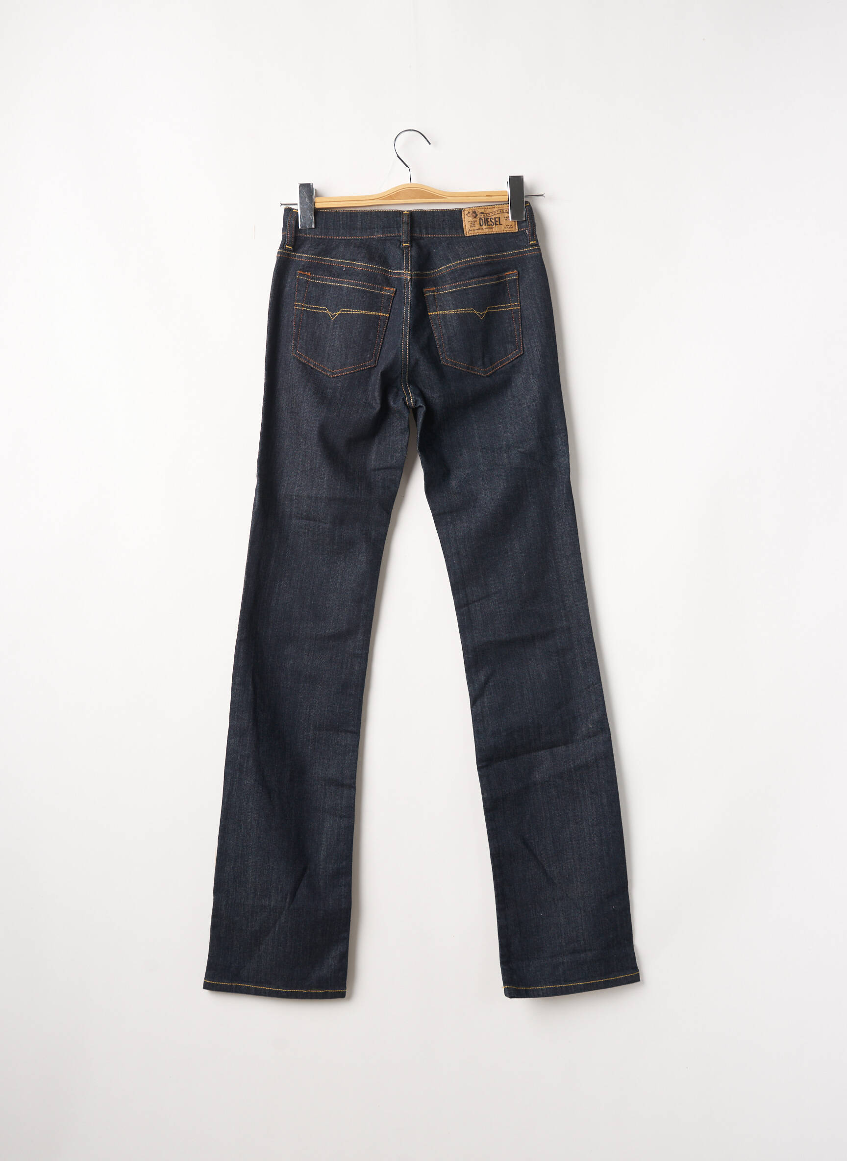 Diesel Jeans Coupe Droite Femme couleur bleu