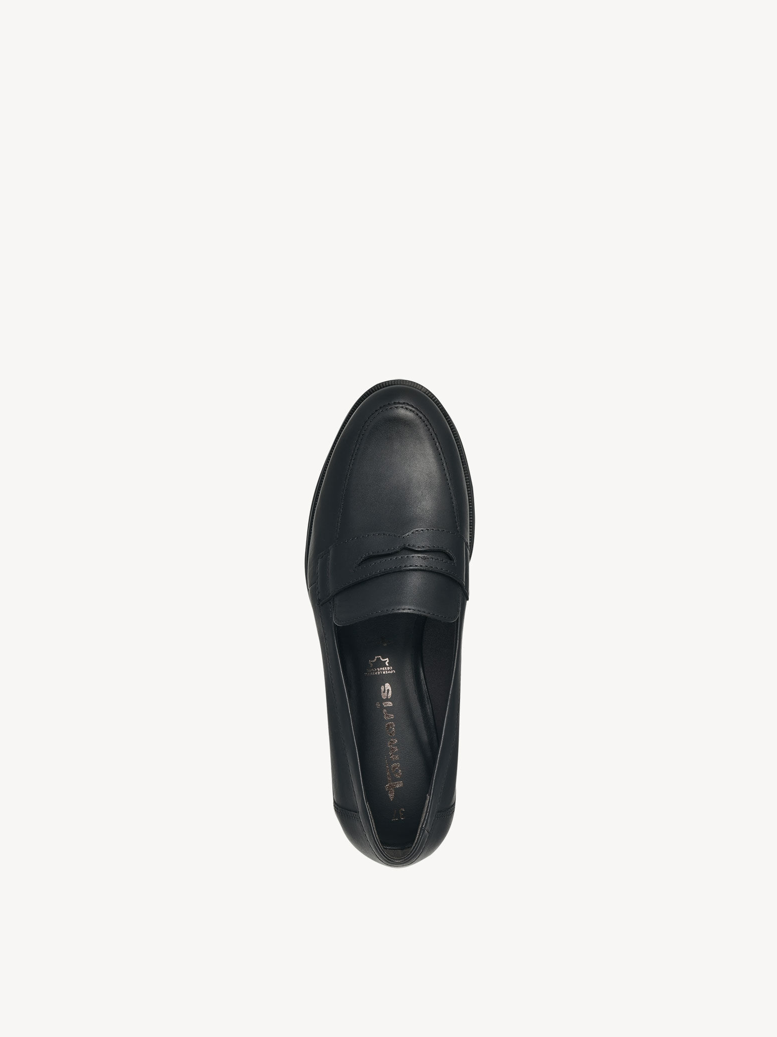 Slipper en cuir - noir
