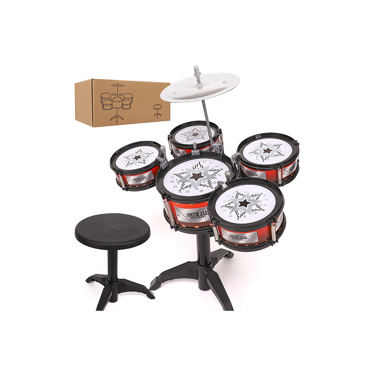Kindermusik-Erleuchtungs-Früherziehungsspielzeug-Percussion-Instrumentenset Kinder Schlagzeug Musik Früherziehung Spielzeugset