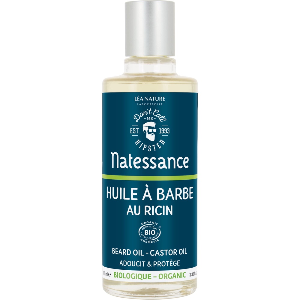 natessance Huile à barbe au Ricin Huile barbe