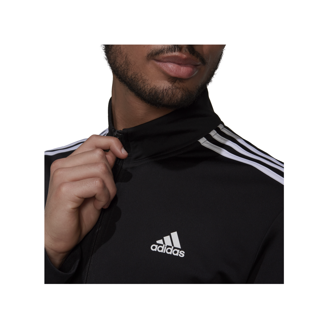 adidas 3S Trainingsjacke Schwarz Weiss