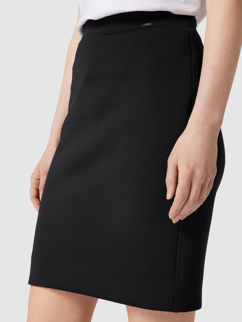 Minirock mit Label-Detail in schwarz