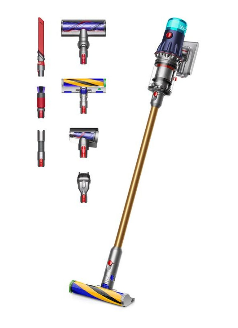 Aspirateur balai Dyson V12 Detect Slim Absolute 125 cm - Bleu de Prusse / Cuivre