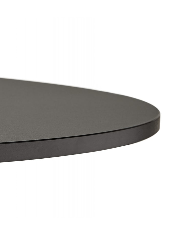 KADIMA DESIGN Runder Esstisch Holz Metall Schwarz | Minimalistisches Design günstig kaufen