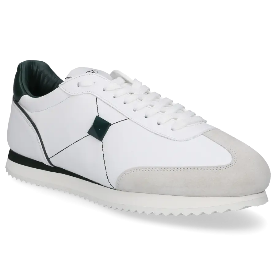 Valentino Garavani - Sneaker low STUD ARROUND Kalbsleder - weiß