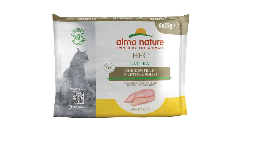 almo nature Katzennassfutter Cat Natural Hühnerfilet 330 g