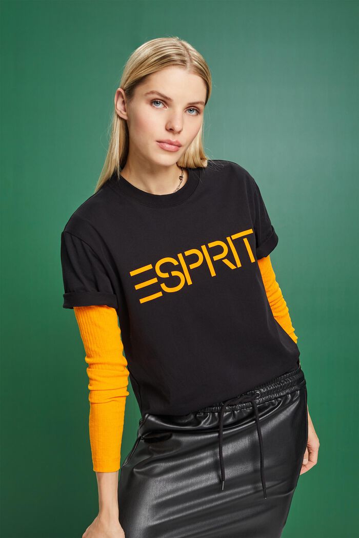 Unisex Logo-T-Shirt aus Baumwolljersey