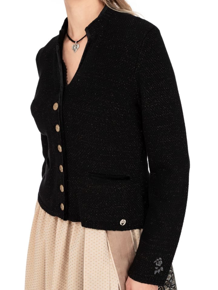 Spieth & Wensky Strickjacke EBSI in schwarz günstig kaufen S