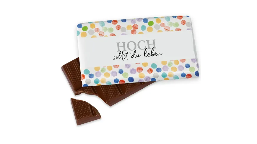 Geschenk für Dich Schokolade Hoch sollst du leben 40 g
