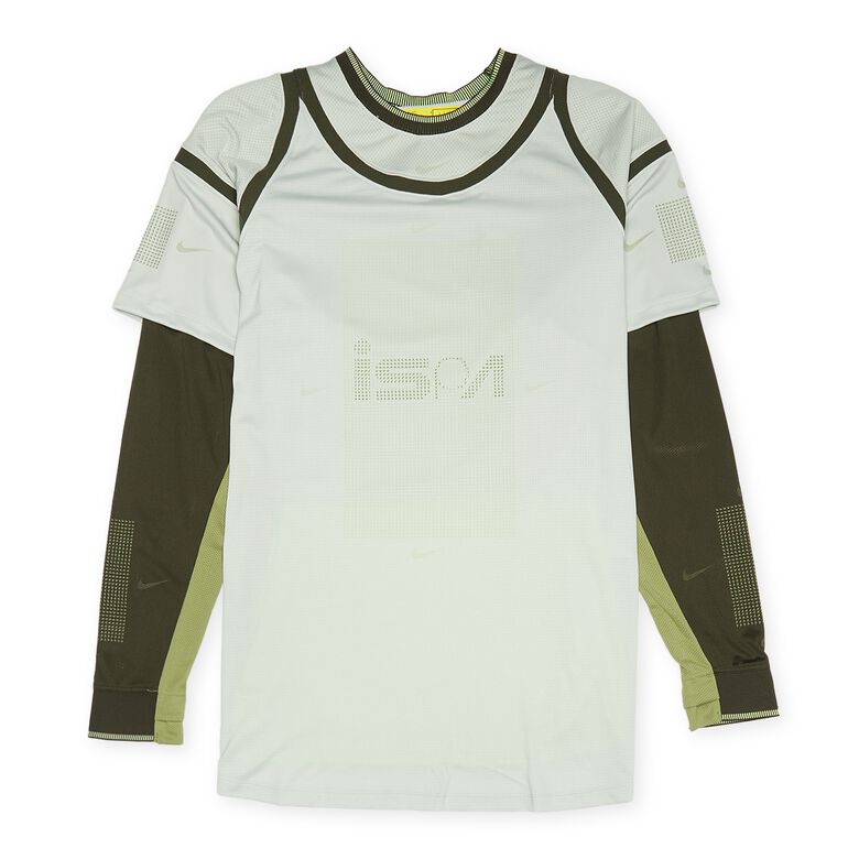 NIKE U NRG Ispa Longsleeve Top light silver/sequoia/alligator