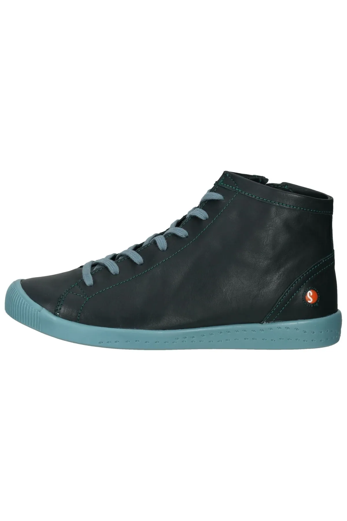 Softinos  Stiefelette - Grün - Flacher Absatz