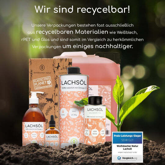 Wolfsbacher Natur Ergänzungsfutter & Aufzucht Wolfsbacher Natur Lachsöl Katze 100ml