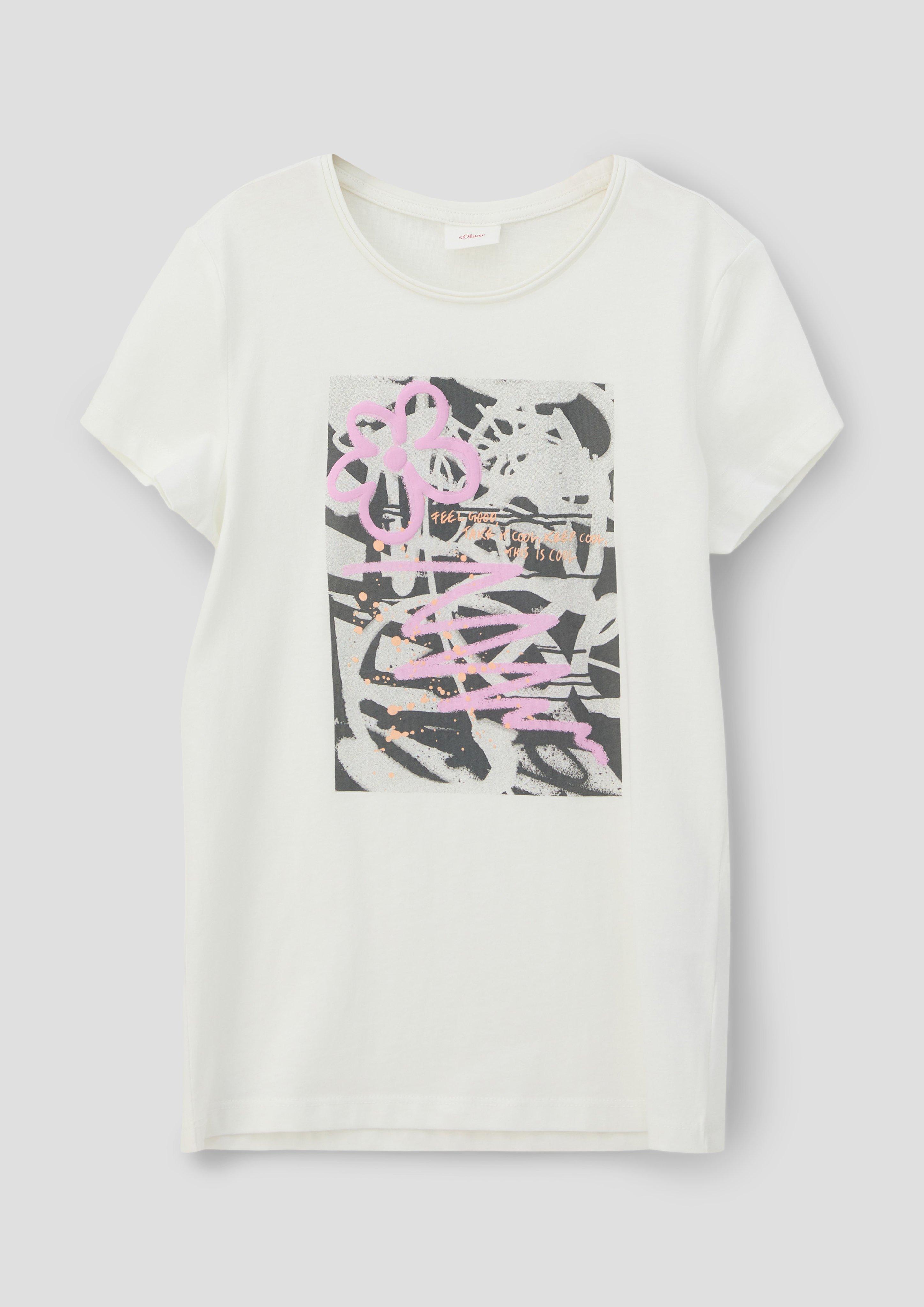 T-Shirt mit Frontprint  2140204-0210