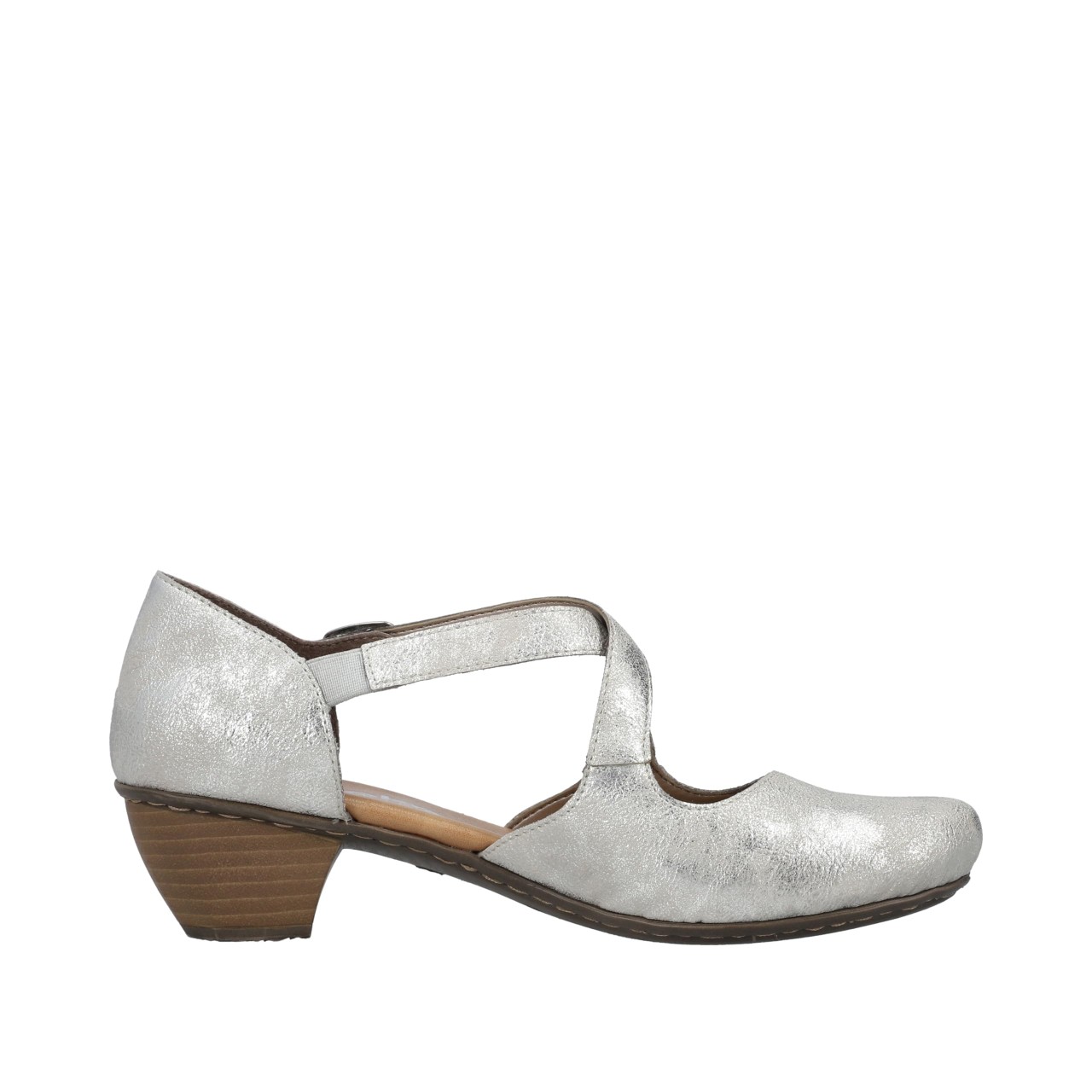 RIEKER Modische Pumps silber