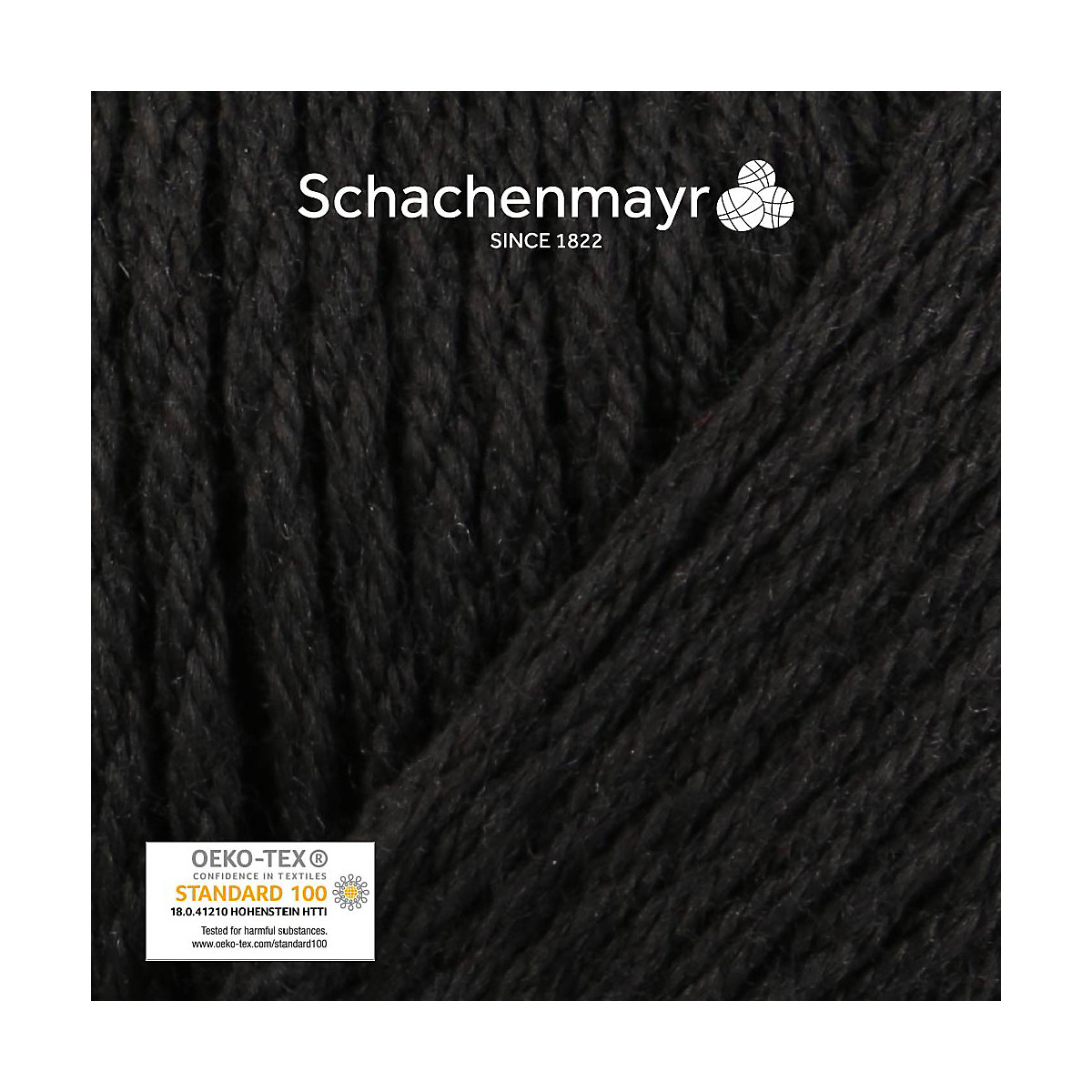 Handstrickgarne Punto, 50g Schwarz