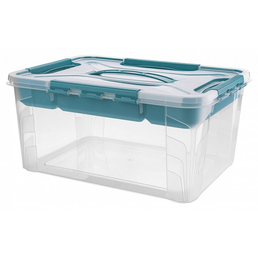 Keeeper Toptex Ordnung Aufbewahrungsbox, 10 l - Aqua-Blau