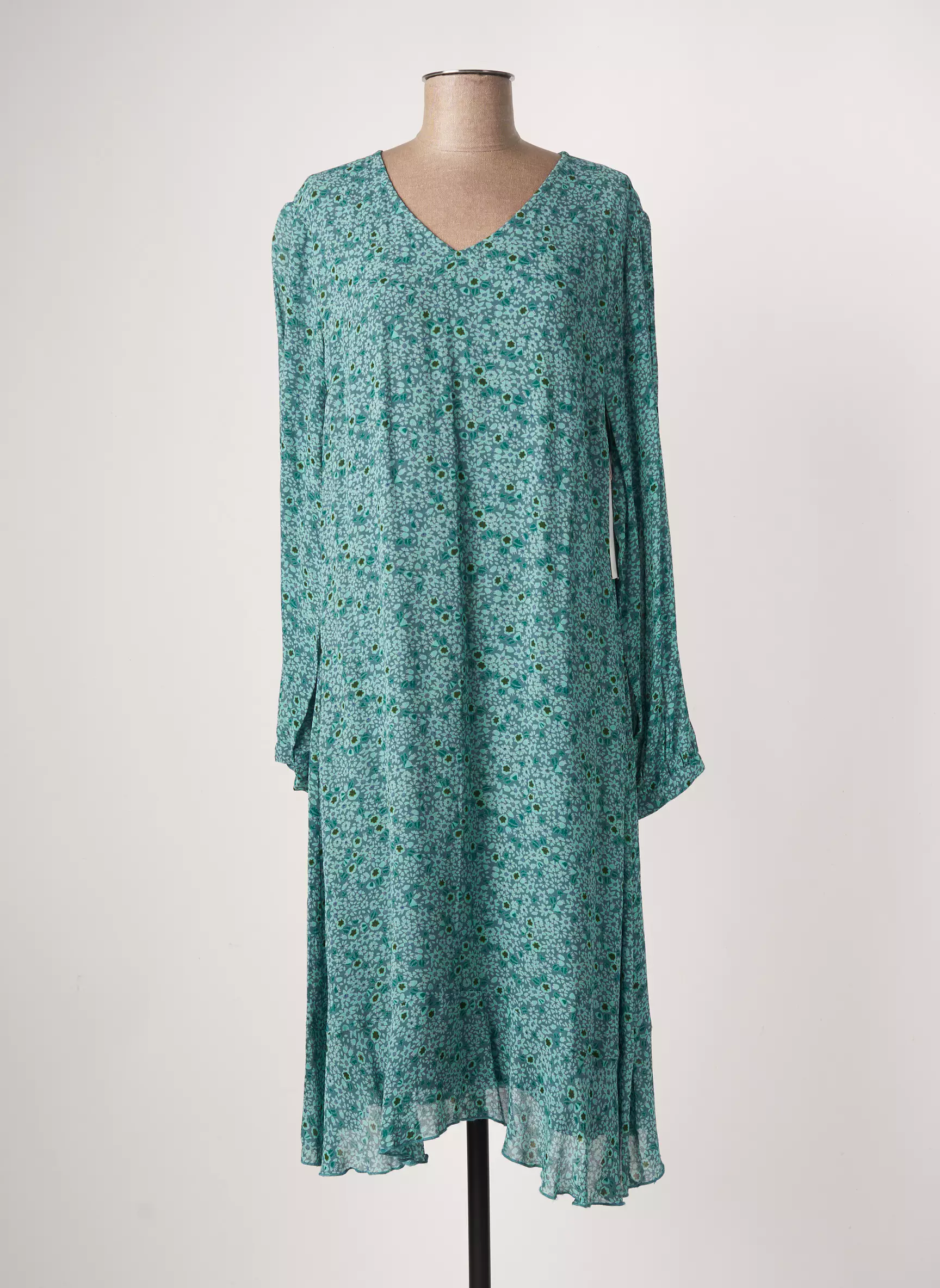 Agathe   Louise Robes Mi Longues Femme couleur vert