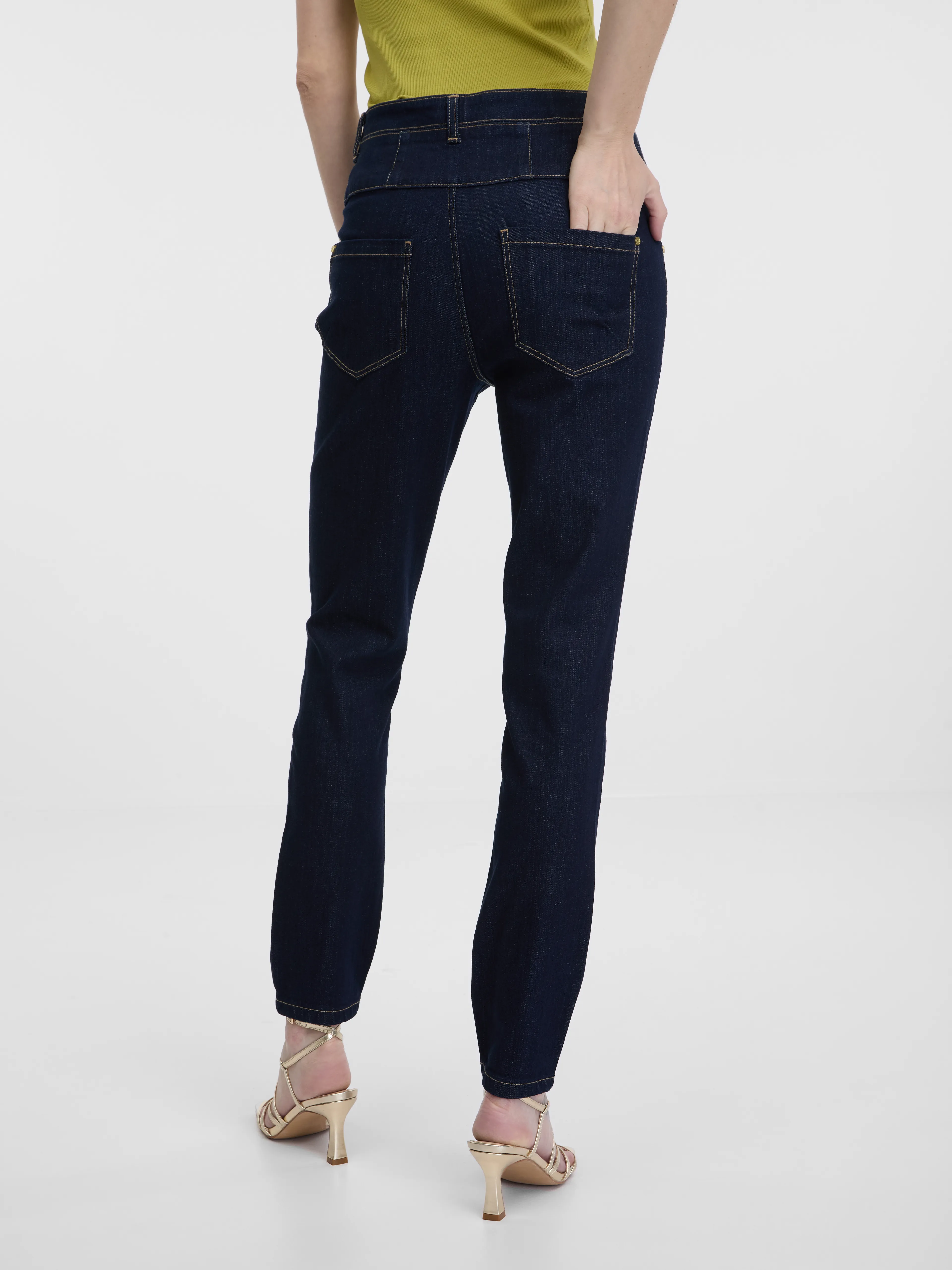 Dunkelblaue Damen-Skinny-Jeans ORSAY