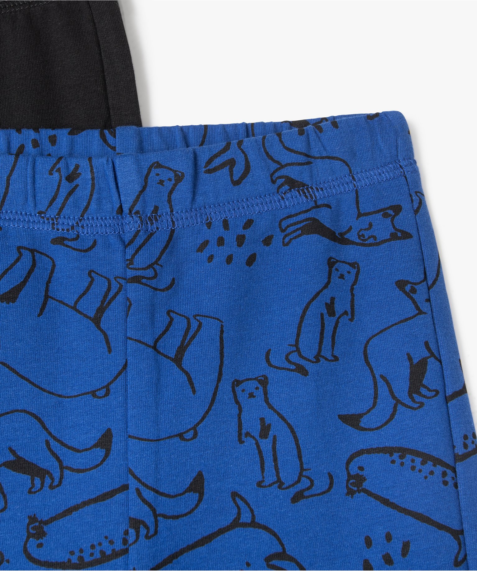 Pantalon bébé Garçon en maille fine (lot de 2) bleu | GEMO