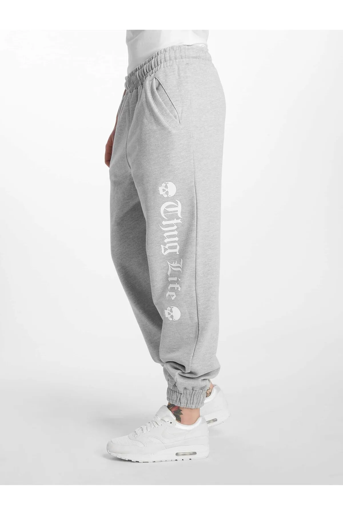 Thug Life  Jogginghose - Grau - Straight