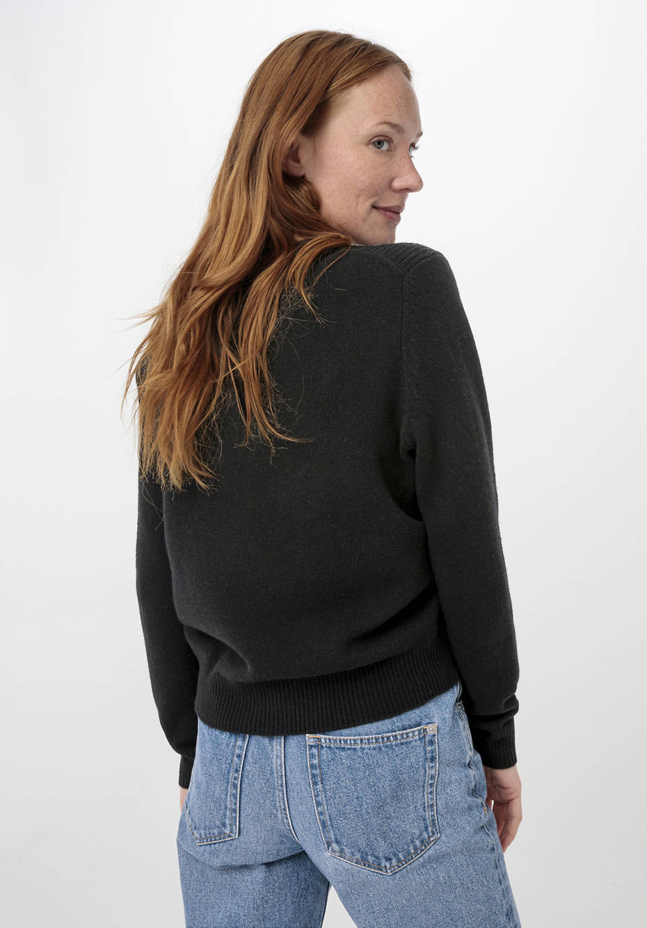 Pullover aus Bio-Merinowolle mit Kaschmir