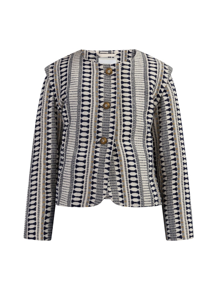 IZIA Blazerjacke in Dunkelmarine Wollweiss günstig kaufen
