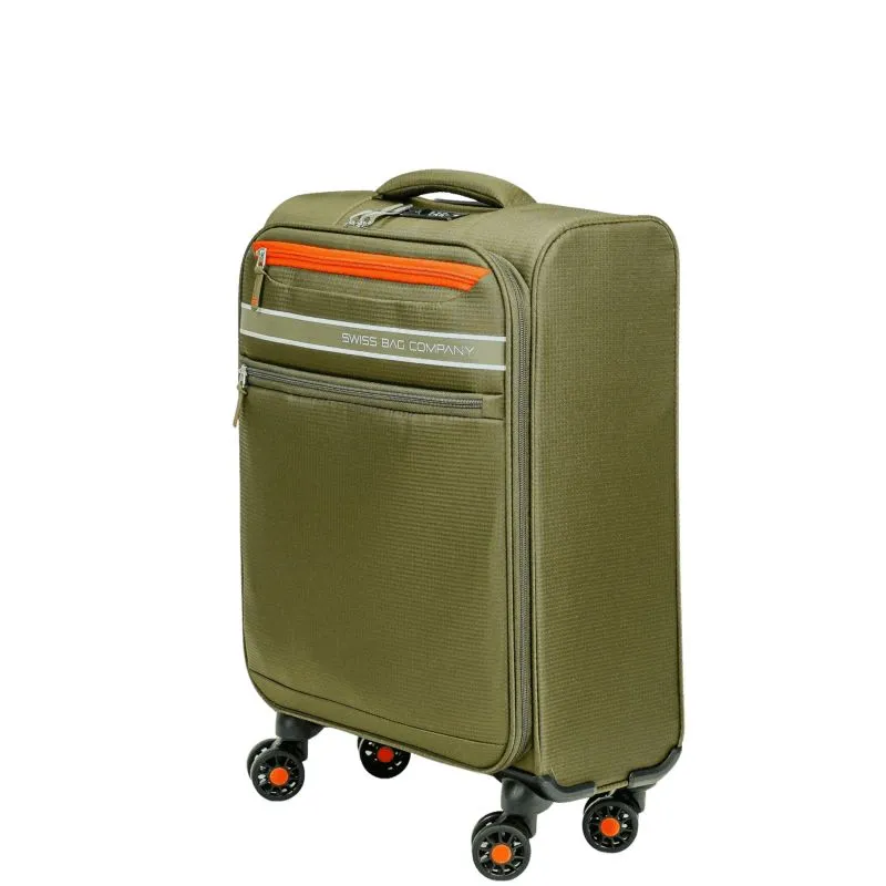 Swiss Bags Ohio Handgepäckstrolley S (55 cm) Erweiterbar - Olive Green