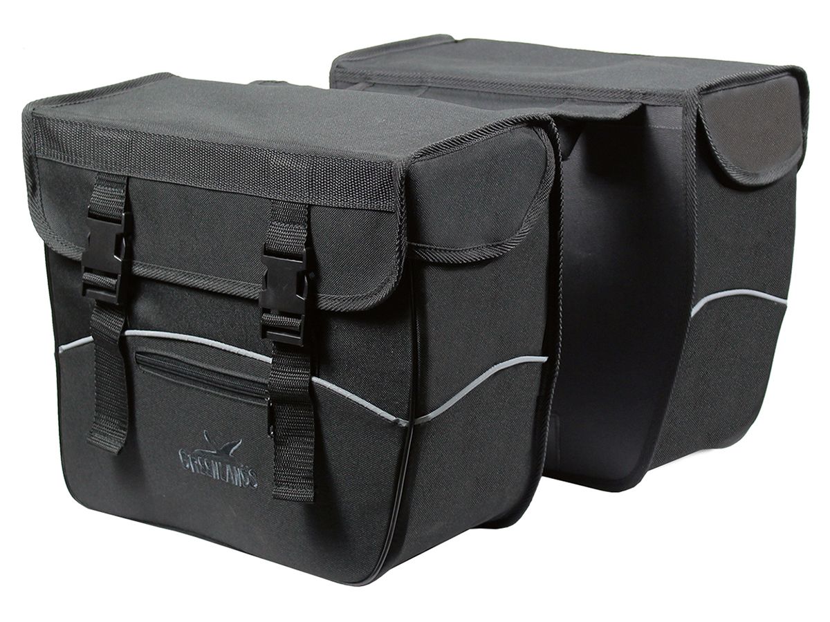 Greenlands Hardbox schwarze doppelte Fahrradtasche