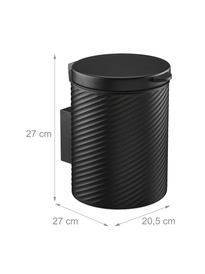 relaxdays Kosmetikeimer in Schwarz - 5 Liter günstig kaufen onesize