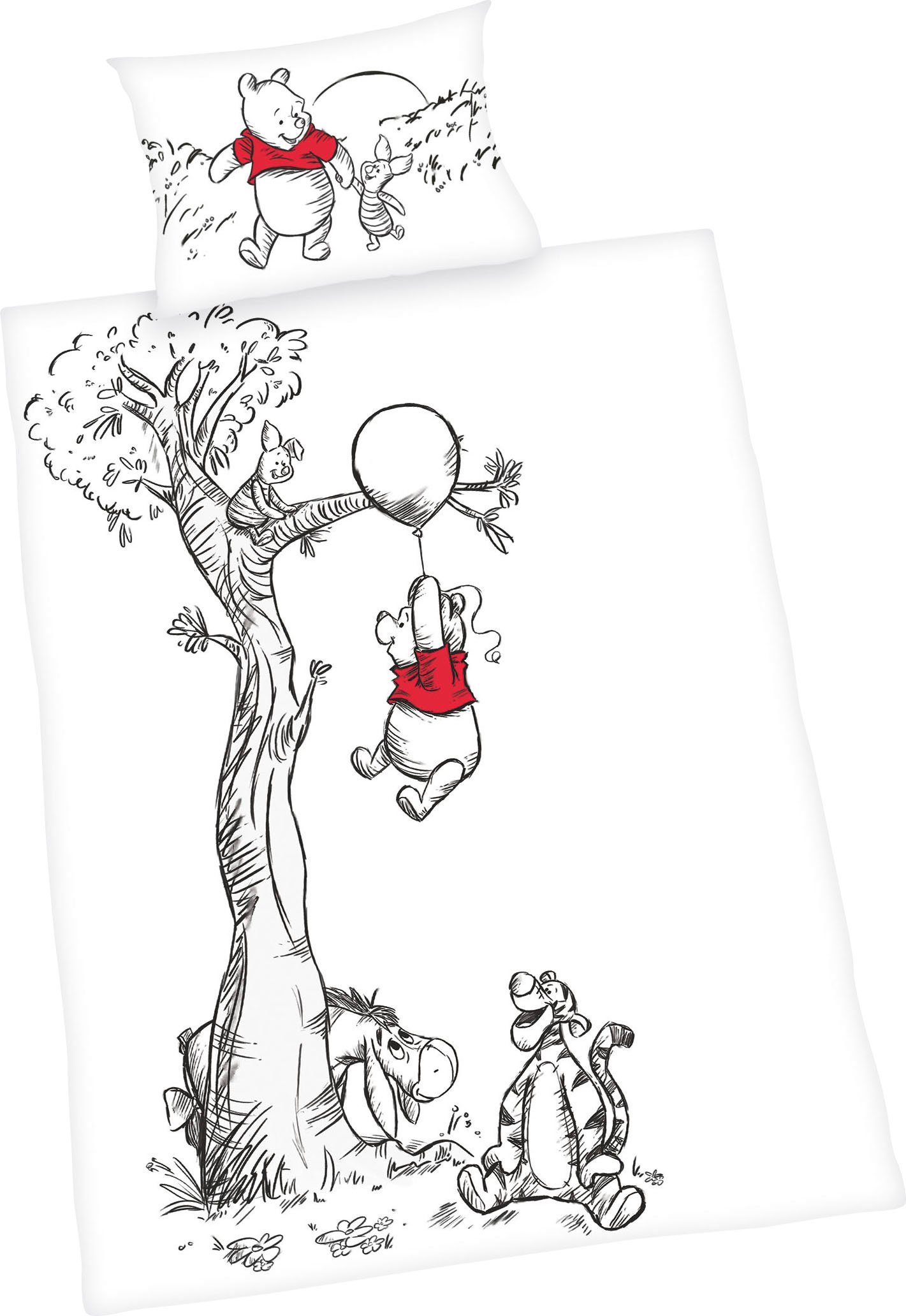 Babybettwäsche ´s Winnie Pooh, , Renforcé, mit liebevollem Motiv