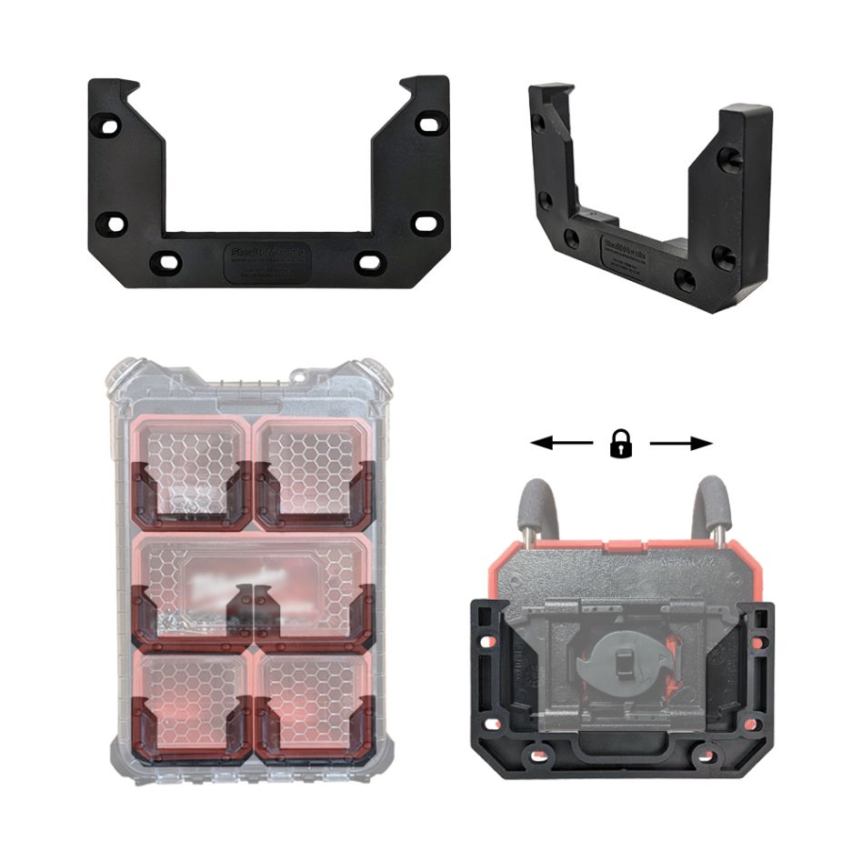 StealthMounts OM-LOCL-BLK-6 CRNE kopče i stopice - nosači V2 (pakiranje od 6 komada) - maloprodaja