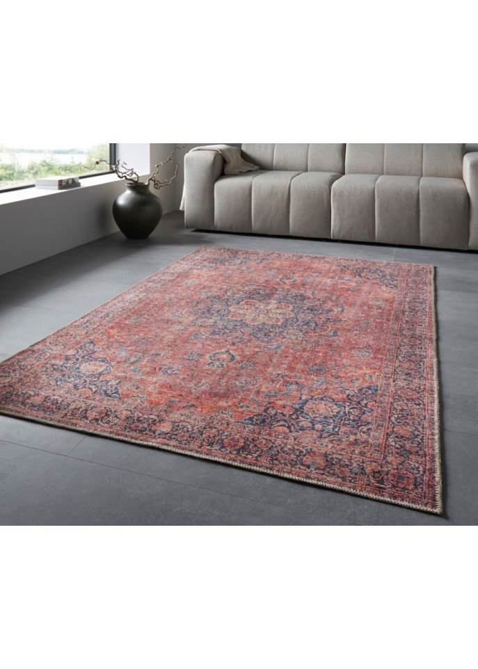 Teppich mit Orientdesign in Vintageoptik