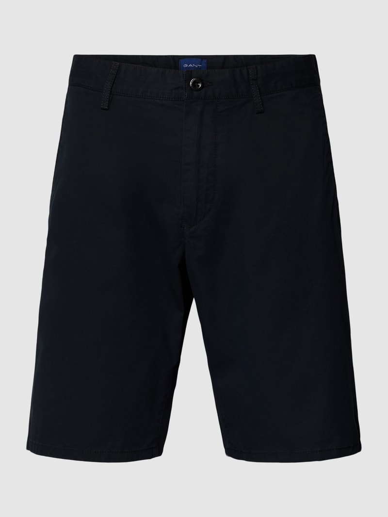 Relaxed Fit Chino-Shorts mit Eingrifftaschen Modell 'SUMMER' in schwarz