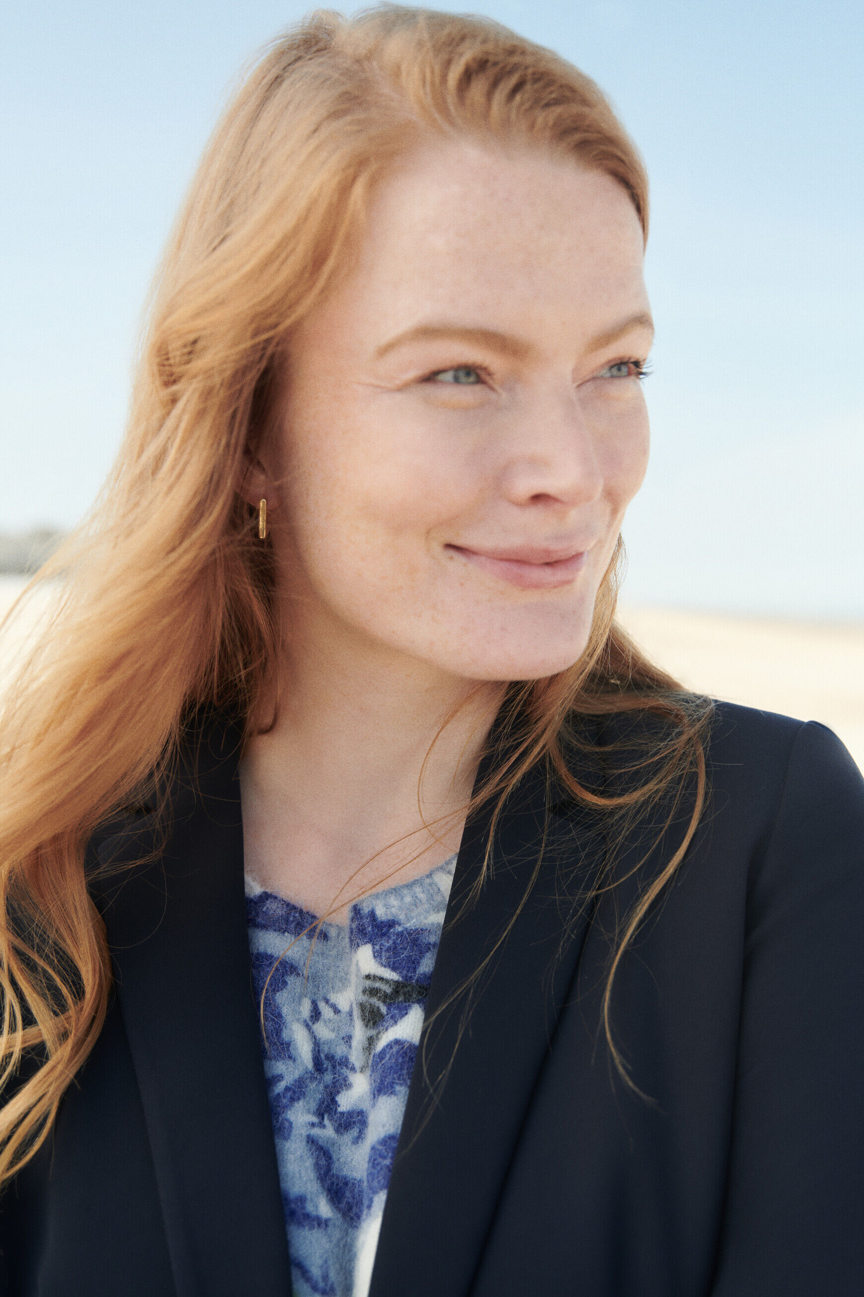 Blazer vantea bleu marine femme