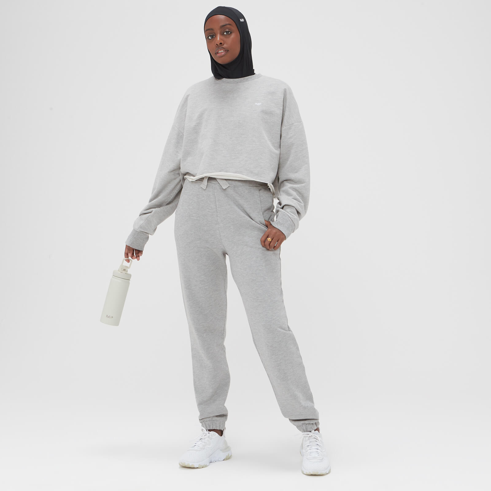 Sweat court MP Composure pour femmes – Gris chiné