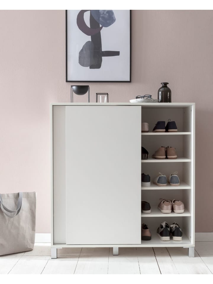 KADIMA DESIGN Schuhschrank WL5.712 Holz 100x108x37,5 cm Ablage Hoch, Design in Weiß günstig kaufen onesize