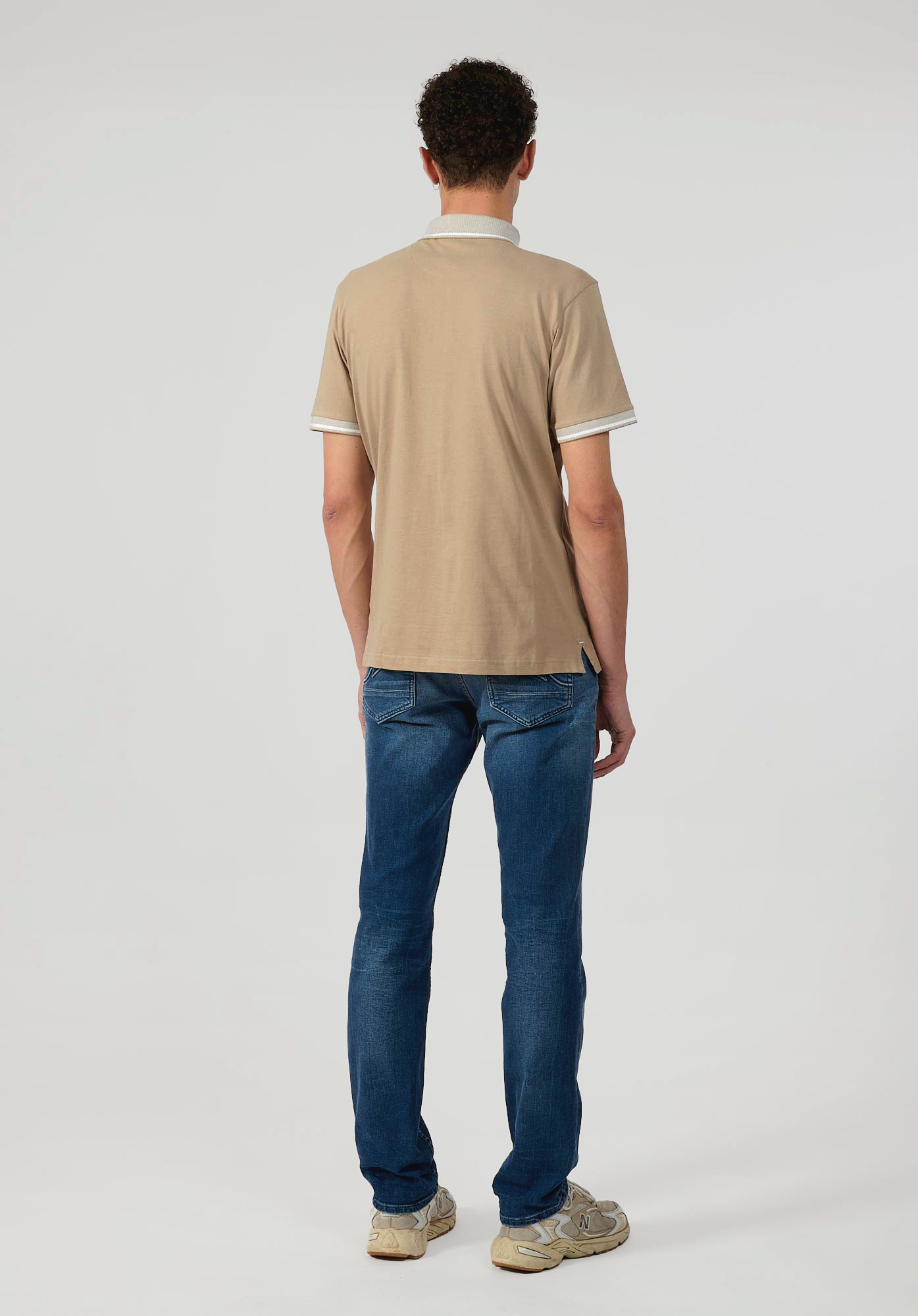 CHUN   Polo beige Homme en 100% coton