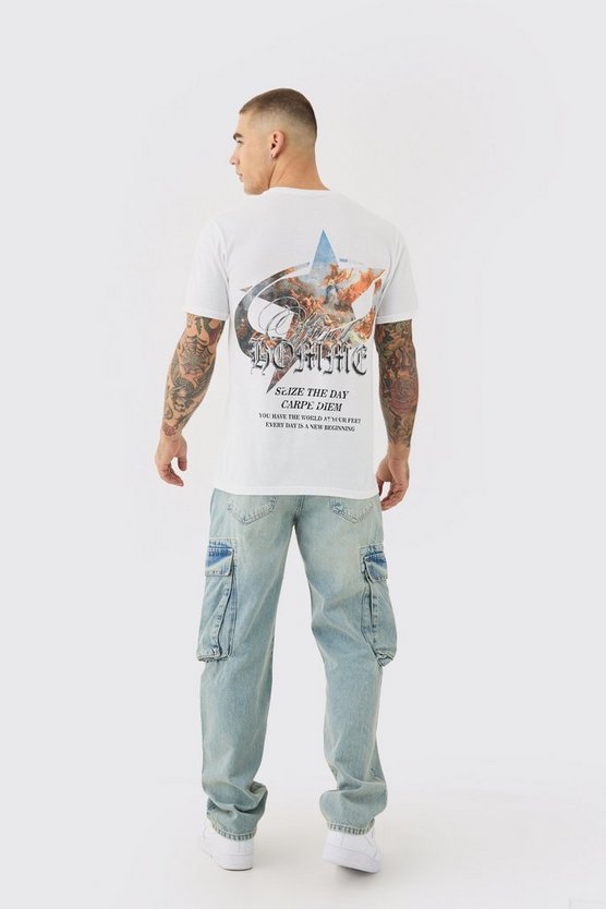 Oversized Star Renaissance Graphic T-shirt