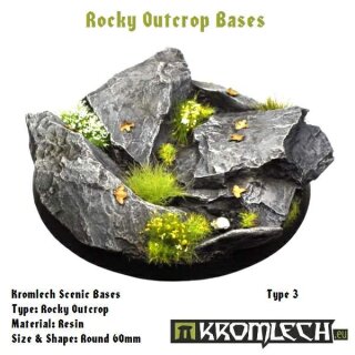 Rocky Outcrop Base, Round 60mm