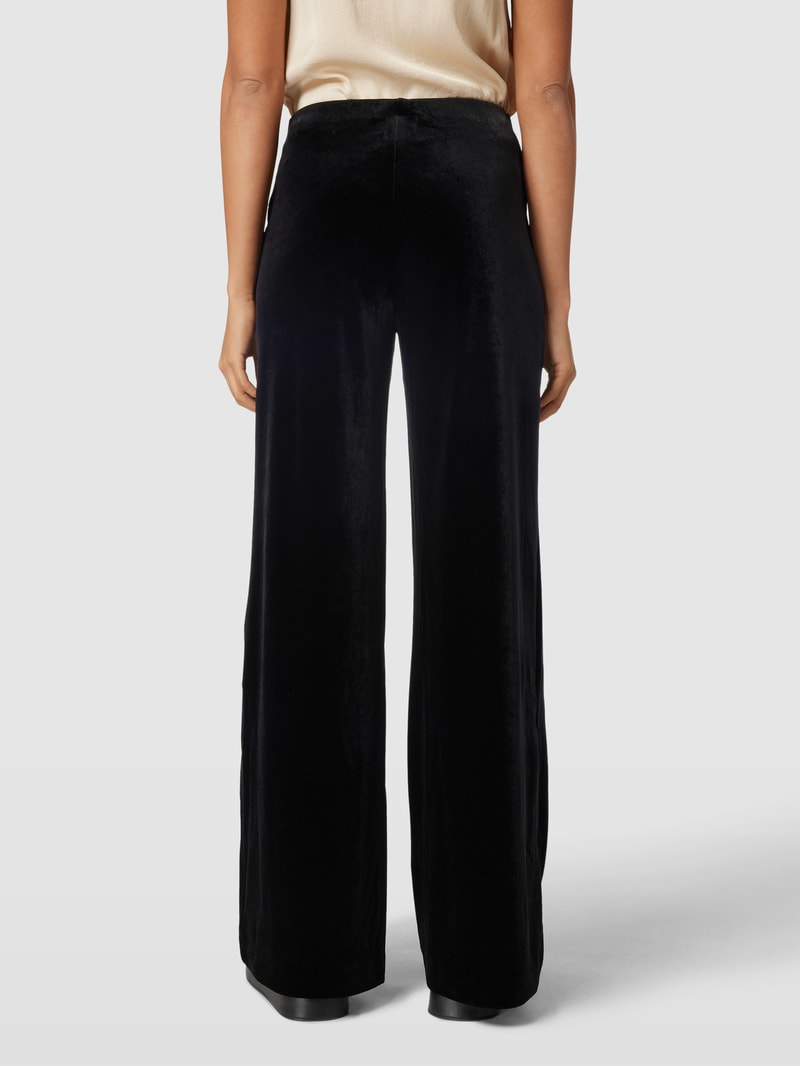 Loungehose mit elastischem Bund in schwarz