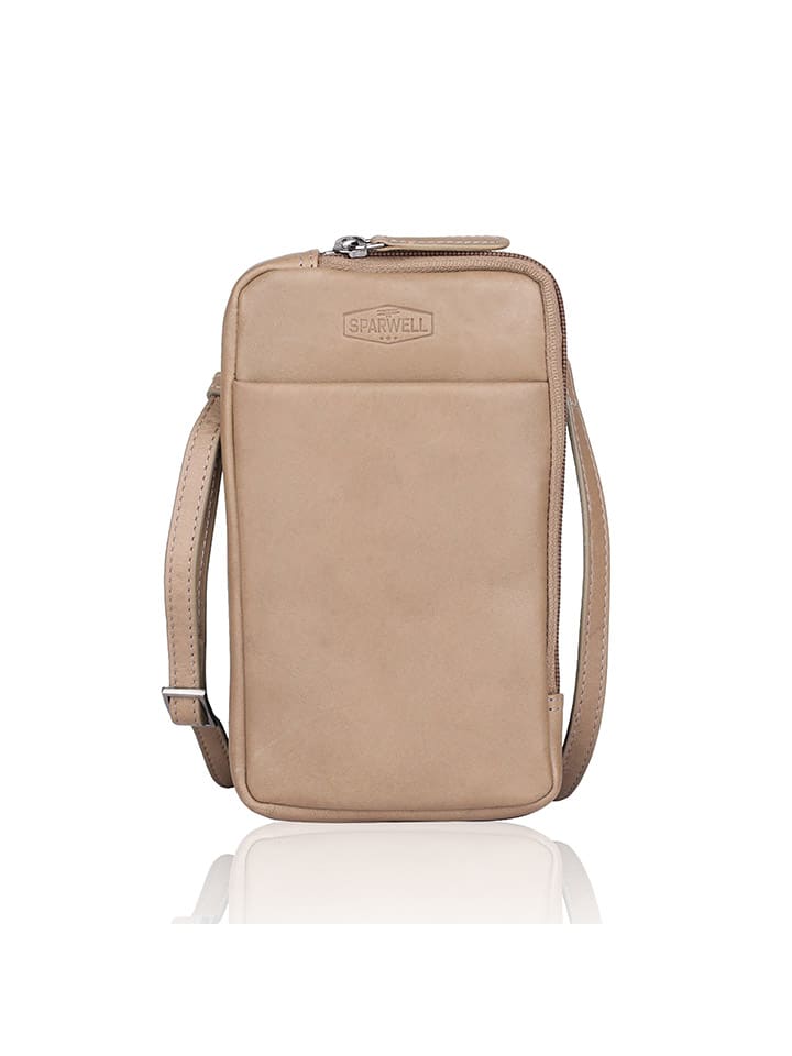 SPARWELL Leder-Handytasche 