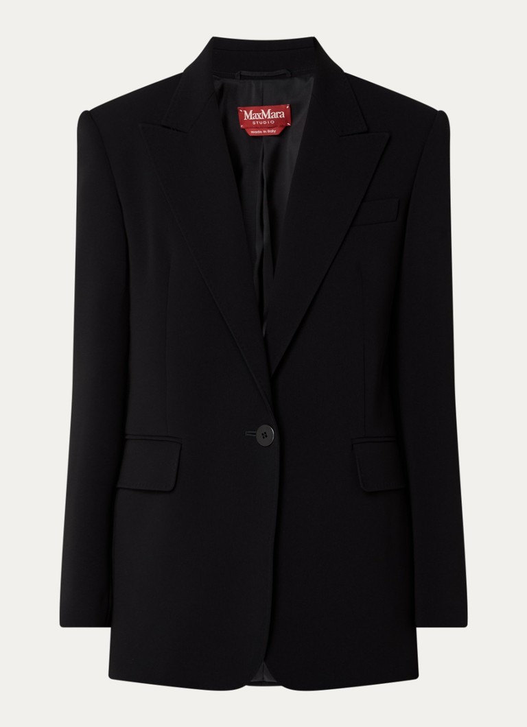 Sako MaxMara Furetto s klopami a ramenními vycpávkami