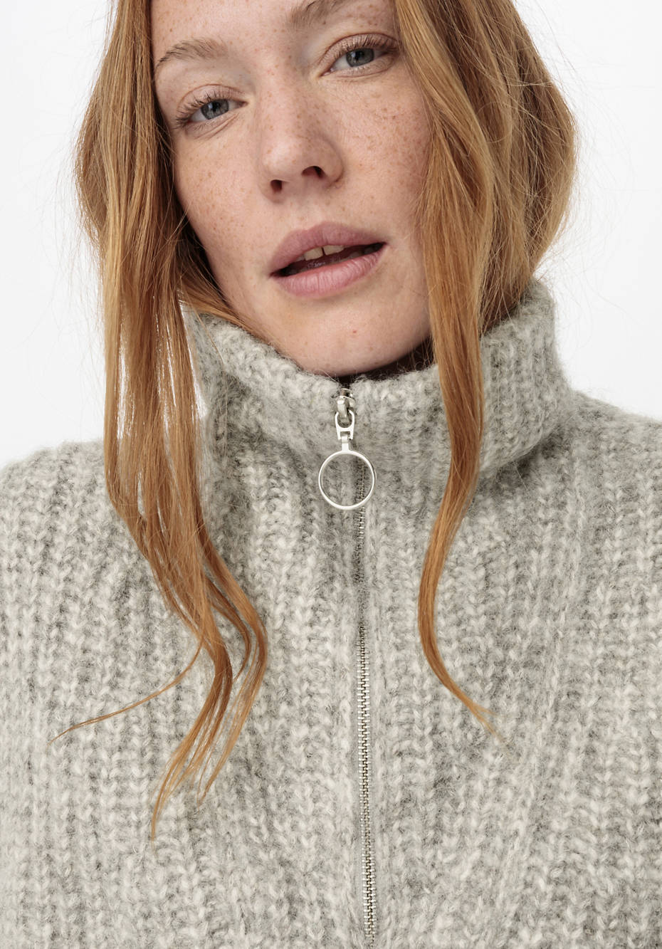 Pullover aus Alpaka mit Bio-Pima-Baumwolle