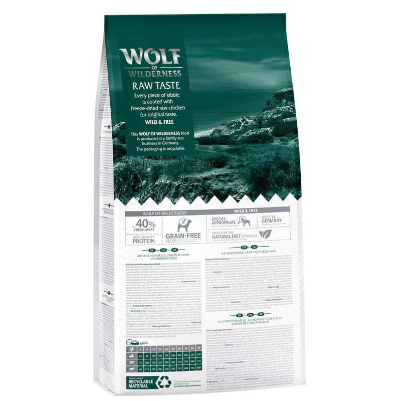 Wolf of Wilderness Mediterranean Coastlines Lamm, Huhn & Forelle