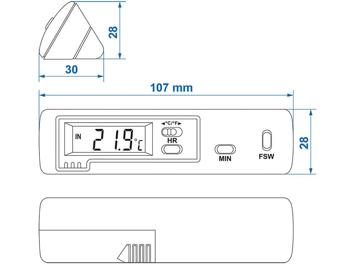 ProPlus Innen-&-Außen-Thermometer