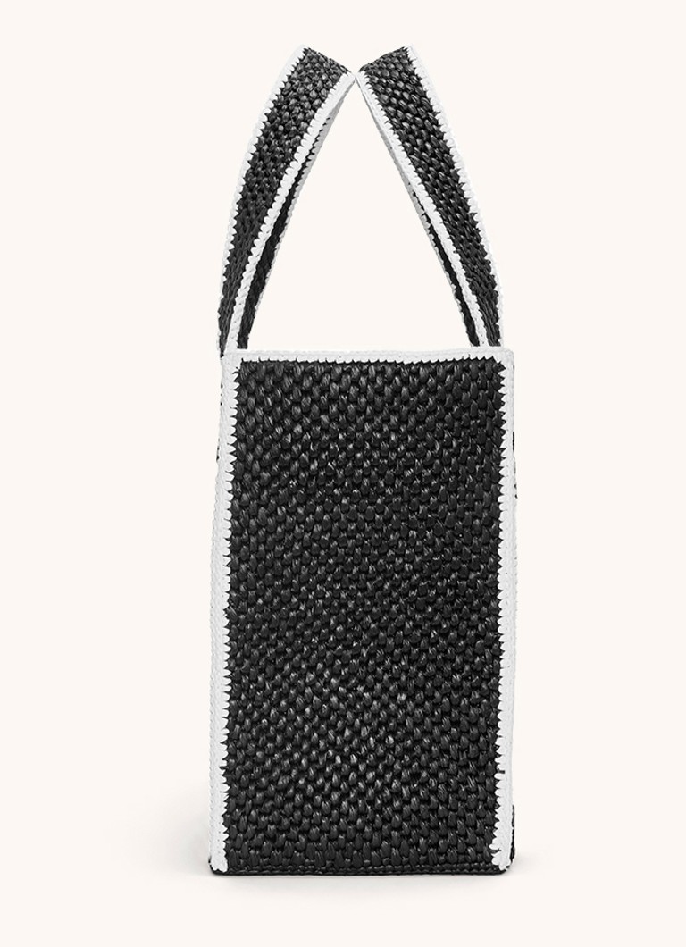 LOEWE Font Large shopper made of raffia