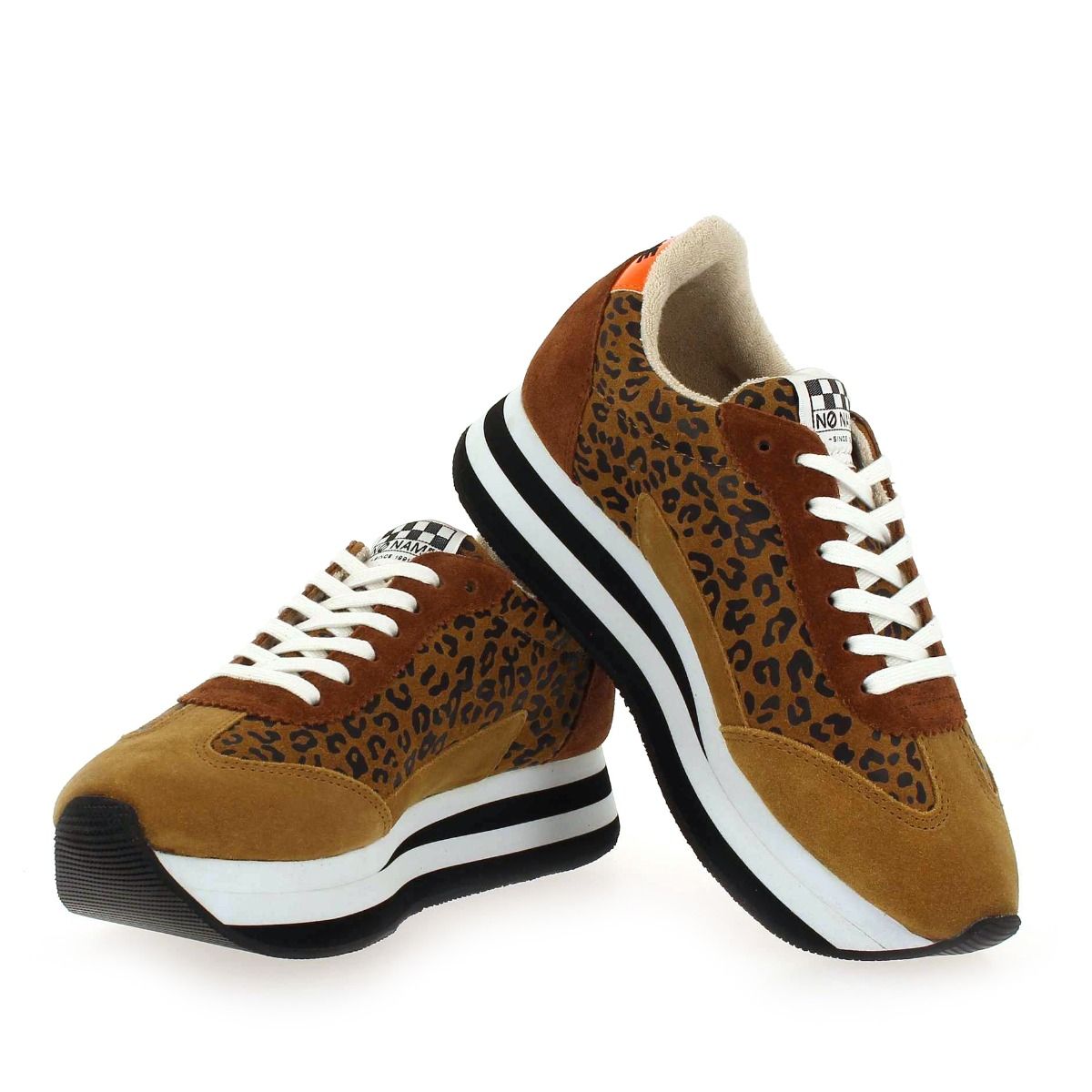 No Name  FLEX M JOGGER SUEDE LEO - Camel Marron